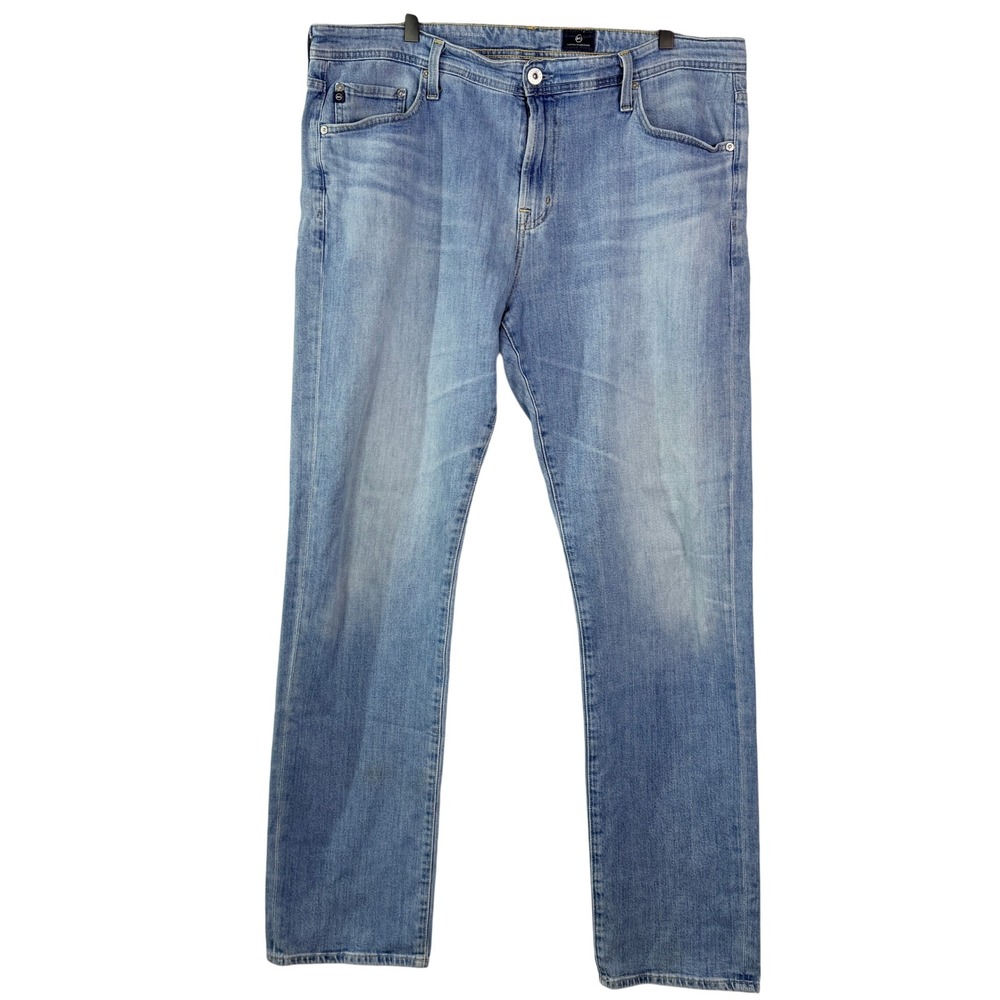 AG Adriano Goldschmied The Graduate Tailored Leg Light Wash Blue Jeans Mens 38R